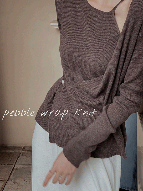 페블 랩 knit (7color)